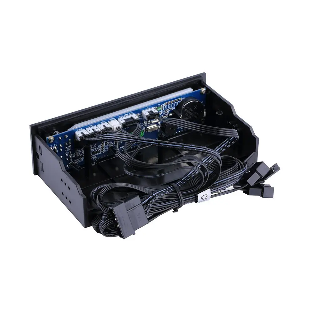 LCD Panel CPU Fan Speed Controller Temperatur Display 5,25 zoll PC Fan Speed Durable Controller Air-colded Fan Control