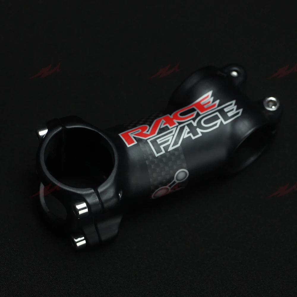 RACE-Next White Bike Stem, 3K Gloss/Matte Alloy + Carbon, Road MTB Bike Stem, 6 Degree, 17 Degree Bicycle Stem