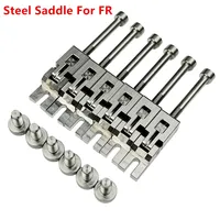 【Hecho en Japón】 1 juego (6/7 uds) puente de guitarra eléctrica sillín de acero inoxidable para sillones de puente FR Floyd Rose Tremolo System