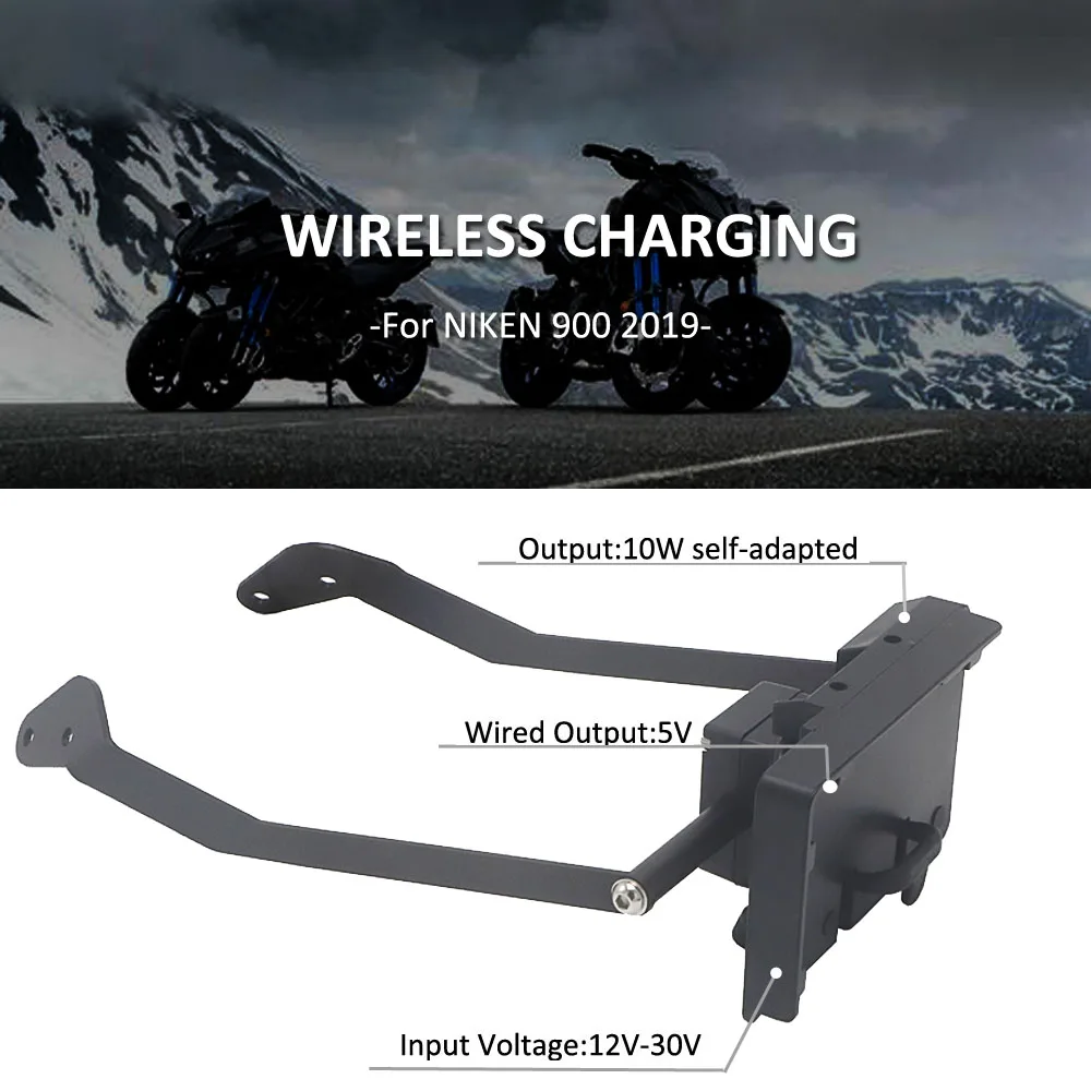 

Motorcycle Stand Holder Phone Mobile Phone GPS Navigation Bracket For YAMAHA NIKEN 900 2019 Wireless Charging