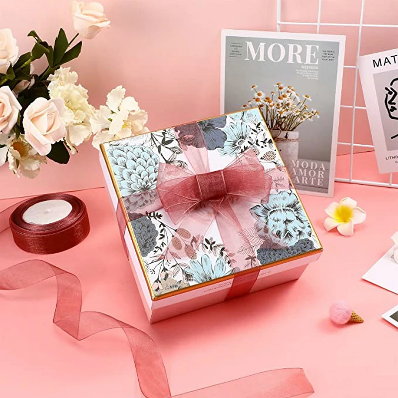 10 Yards/Lot schiere Chiffonband Organza Satinbänder für Geschenkverpackung Dekoration Hochzeitssträuße Party Kranz Spitzenstoff – Detail 31