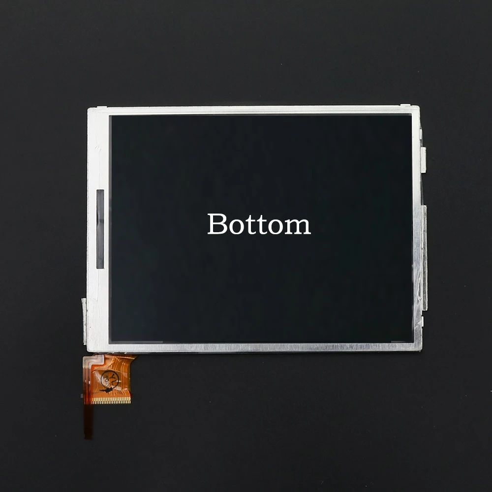 สำหรับ Nintendo 3DS XL LL ด้านล่างแผงจอแสดงผล LCD หน้าจอทดแทนด้านบนภายใต้หน้าจอ LCD