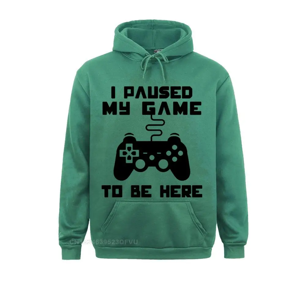 I pause My Game To Be Here-Sudadera con capucha para hombre, divertida Sudadera con capucha para jugador de videojuegos, Humor, broma, Tops con estampado de letras