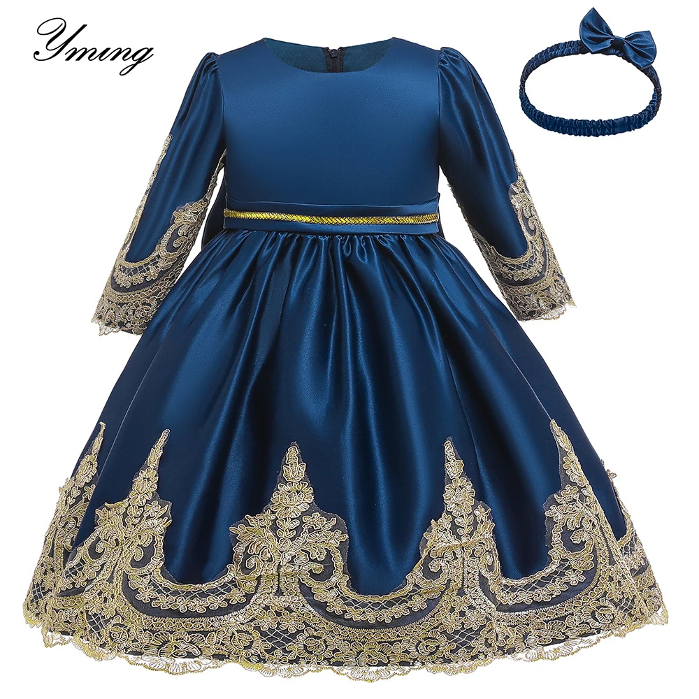 

YMING Girl Child Dress Host Girl Catwalk Dress Forging Pompon Princess Dresses New Year Girl Santa Dresses Ball Gown