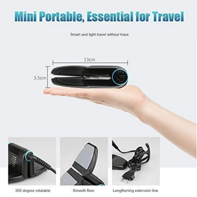 Mini plancha de Vapor Eléctrica portátil, plancha de vapor compacta y plegable para viaje, venta al por mayor, YT11