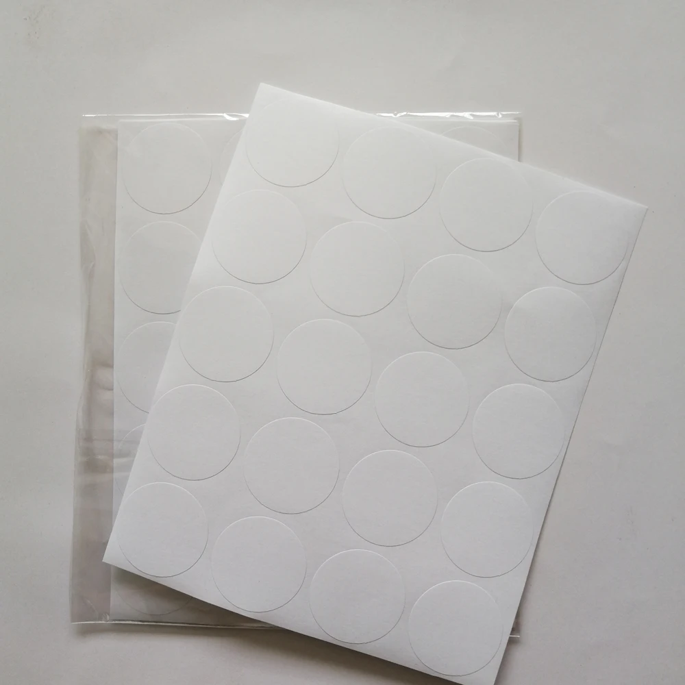 120 Stickers 35mm DIAMETER ROUND Shape BLANK WHITE Paper Sticker FOR DIY PRINTING