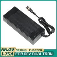 GX16 3-Pin 66.4V 1.75A AC/DC Li-ion Battery Charger for 60V Dualtron 2 3 Thunder Spider Eagle Ultra Raptor Electric Scooter