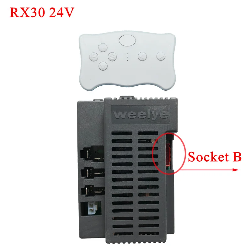 Weelye RX30 24V kinder elektrische auto fernbedienung empfänger, wellye 24V RX74 baby fahrt auf auto 2,4G controller box sender