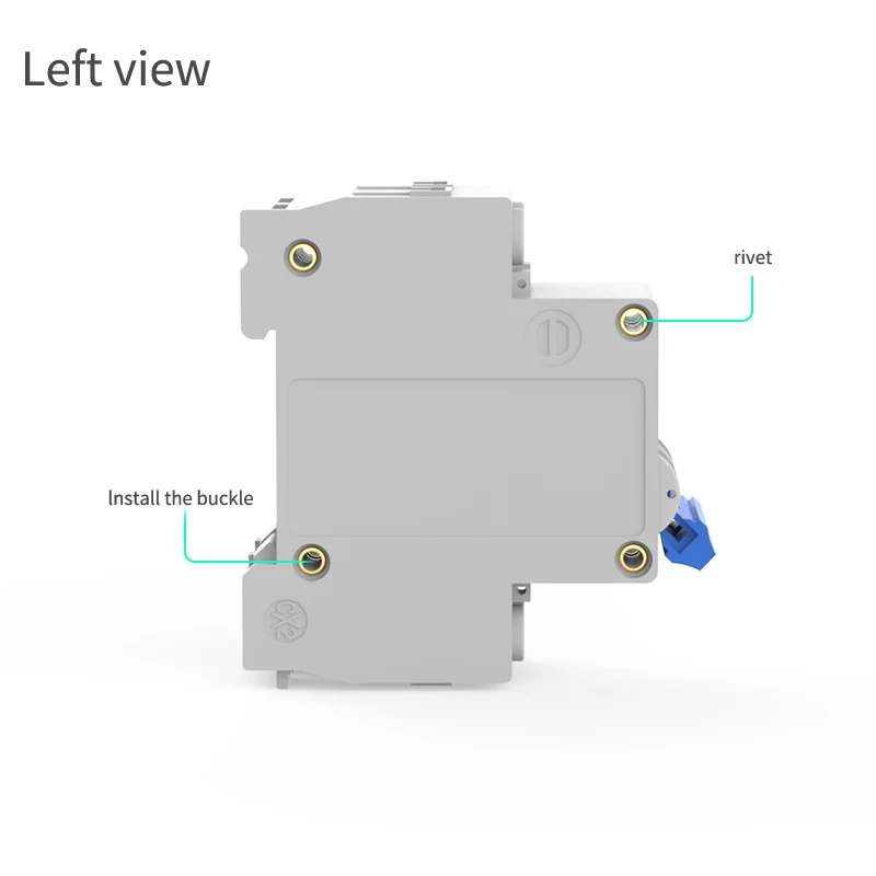 3P  Miniature Circuit Breaker MCB DZ47 C45 Series for Overload and Short Circuit Protection