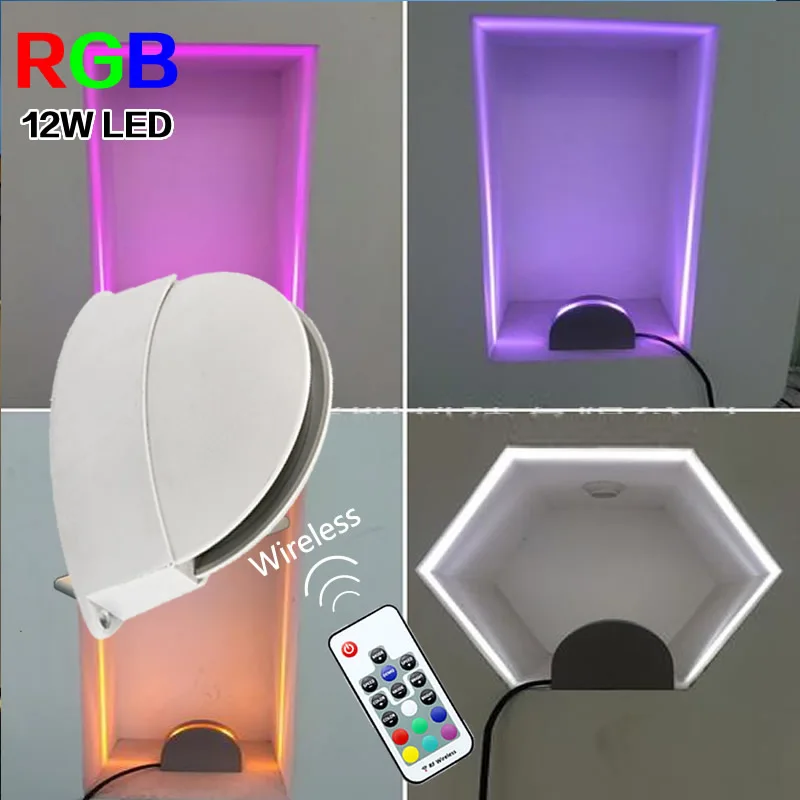 12W LED wall light windows sill lighting Decorative lights 110V-220V RGB/Warm white/Pink/Green/Blue/Yellow outdoor indoor