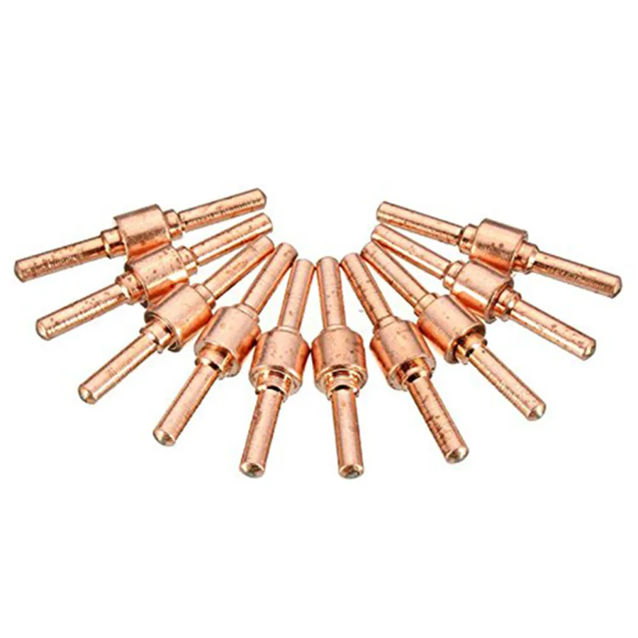 60pcs Red Copper Extended Long Plasma Cutter Tip Electrodes/Nozzles Kit Mayitr Consumable For PT31 LG40 40A Cutting Welder