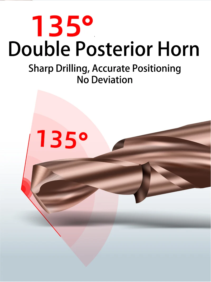 M35 Cobalt Two Stage Step Drill Bit M3-M12 Screw Counterbore Twist Countersink Drill For Stainless Drilling And Chamfering