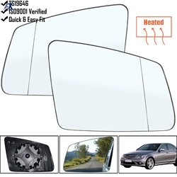 For Mercedes Benz W204 W212 W221 2010-2013 C E S Class Left & Right Side Mirror Heated Glass Rearview Exterior Mirror Body Parts