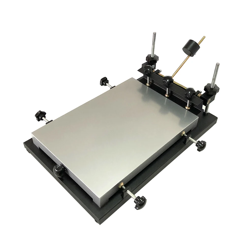 Manual Solder Paste Printer SMT Stencil Printer 300x240mm 440x320mm 600x420mm 700x500mm Chips PCB Silk Screen Printing Machine