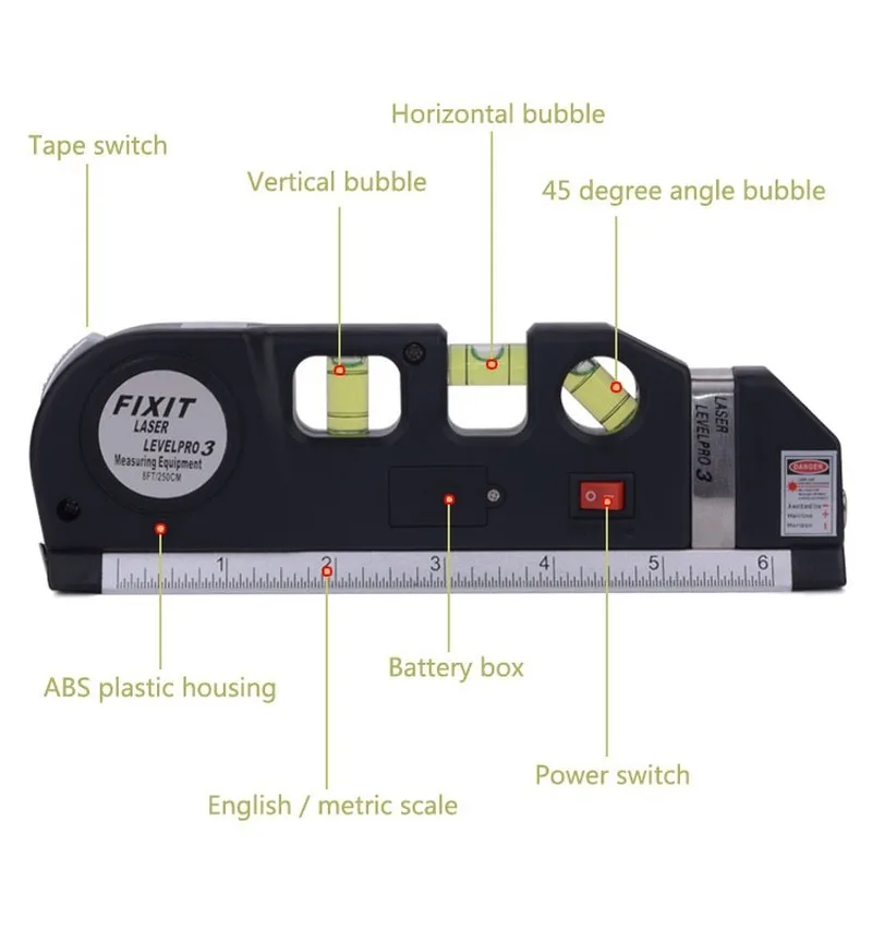 Nivel laser Electronic Product Accessory Models Laser Level Measurement Horizontal Ruler Laser exactos Mini laser lazer Tools