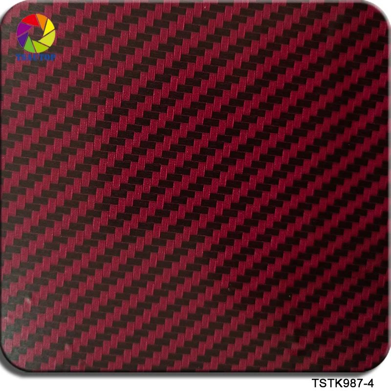 

TSTK987-4 1m wide 10m length red and black carbon fiber hydrographic film wtp film