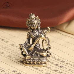 Antique Copper Buddha Guanyin Bodhisattva Statue Home Decorations Crafts Accessories for Living Room Buddha Figurines Ornaments