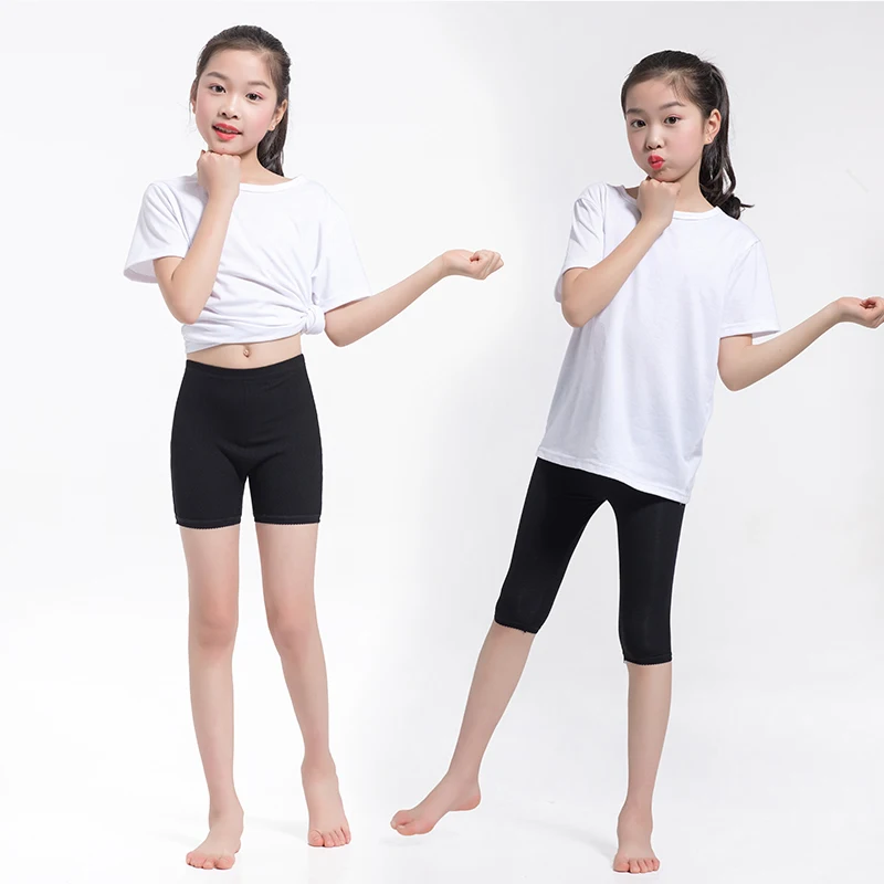 3-15Y girls spring summer pants calf-length leggings short Candy Color pants girls legging Knee Length baby girls cotton pants