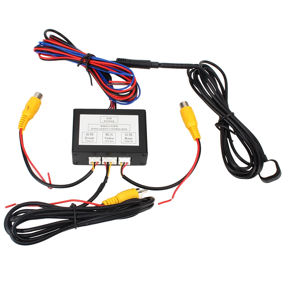 Channel Converter Two-Way Control Box Car Parking Camera Video With Manual Switch Front And Rear View Reversing System