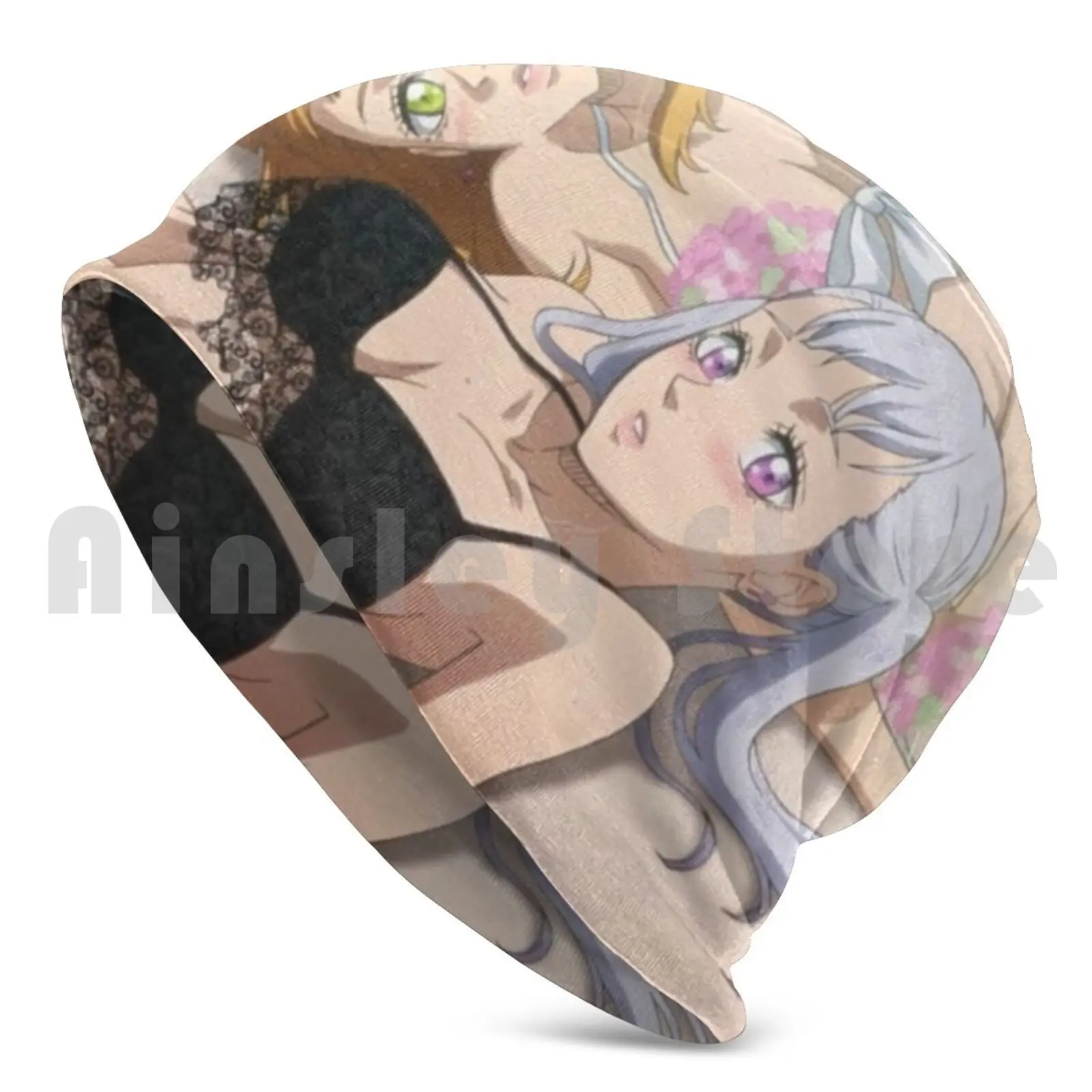 Noelle And Mimosa Bikini Beanies Knit Hat Hip Hop Japanese Anime Manga Grimoire Asta Yuno Ecchi