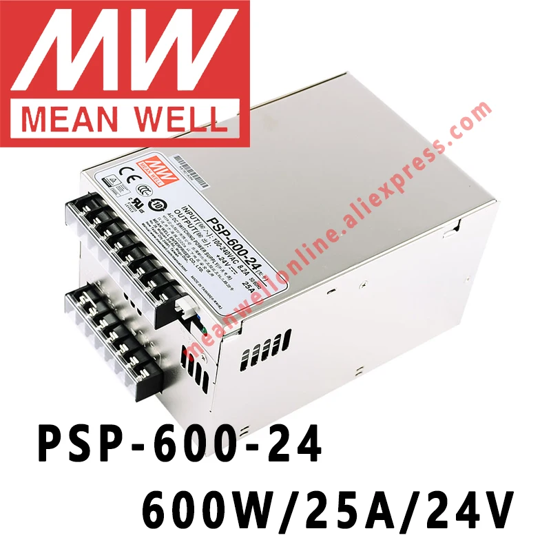 Mean Well PSP-600 Series meanwell 5V/12V/13.5V/15V/24V/27V/48V DC 600W with PFC and Parallel Function Power Supply online store