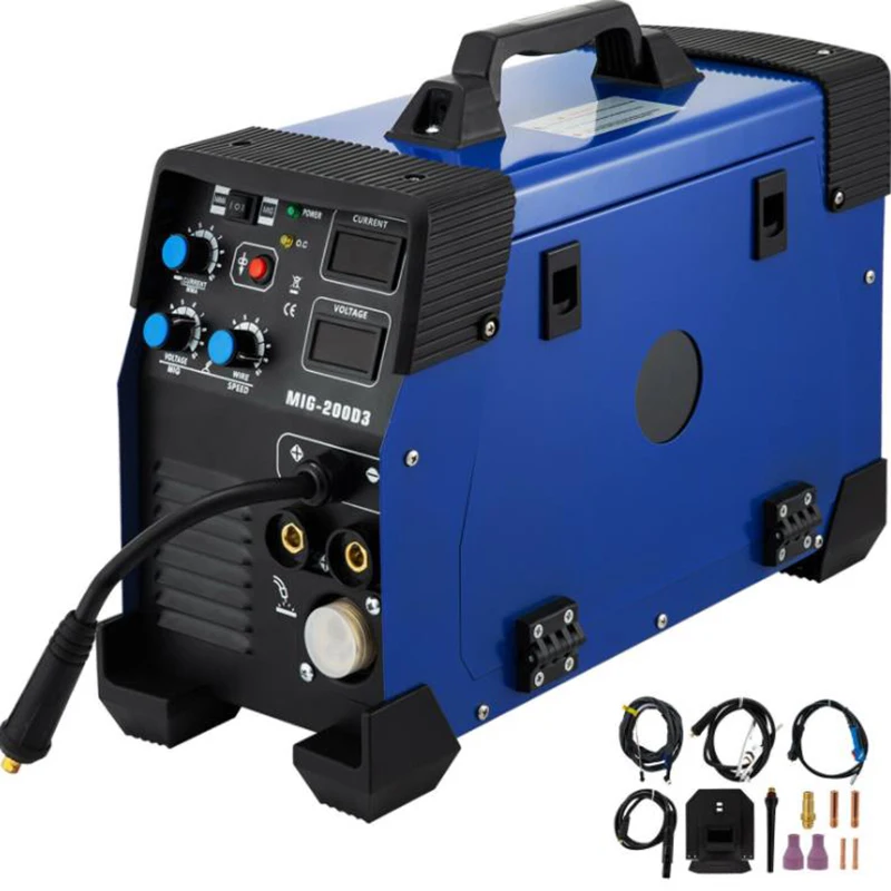 3 in 1 MIG / MAG / TIG / FLUX / MMA Inverter Welder 200Amp Combo Welding Machine DC Inverter Welder