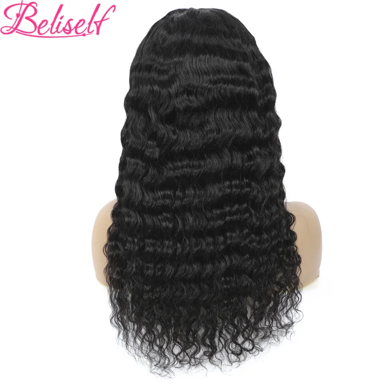 13X4 Diepe Golf Frontale Pruik Hd Lace Front Menselijk Haar Pruiken Voor Vrouwen Water Wave 30 Inch Pre geplukt Braziliaanse Krullend Menselijk Haar Pruik