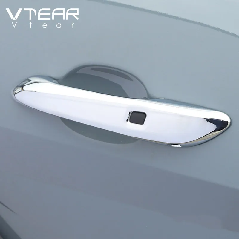 Vtear غطاء مقبض باب السيارة الباب سحب الديكور حماية ملصق التصميم التفاصيل الخارجية المنتجات لشركة هيونداي إلنترا 2021 #5