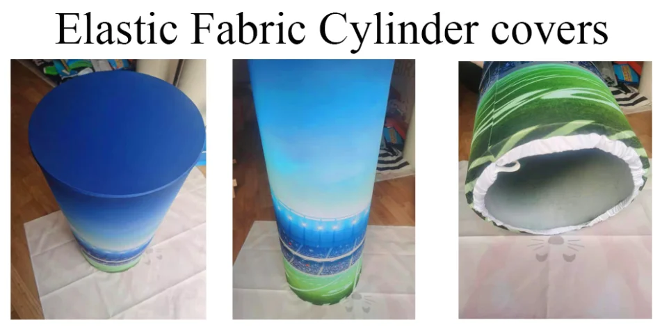 Fondo de fotografía de fiesta de animales de granja de dibujos animados y cubiertas elásticas de cilindro, productos impresos para fiesta de cumpleaños de niños