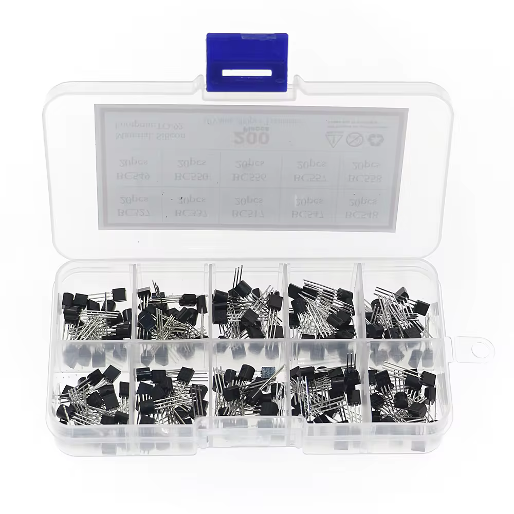 200pcs 10 ערכי 20 כל כדי-92 טרנזיסטור מבחר מגוון ערכת BC327 BC337 BC517 BC547 BC548 BC549 BC550 BC556 BC557 BC558