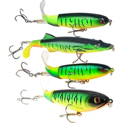 1pcs Quality Whopper Plopper 13g/16g/17g Top Water Popper Fishing Lure Hard Bait Wobblers Rotating Soft Tail Fishing Tackle