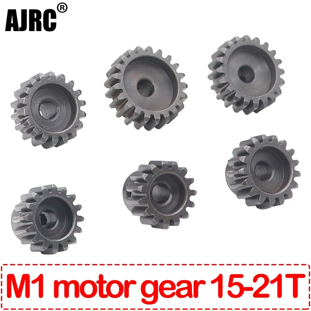 HDRC M1 5mm 15T 16T 17T 18T 19T 20T 21T Black Steel Metal Pinion Motor Gear for 1/8 Rc Model Car Motor