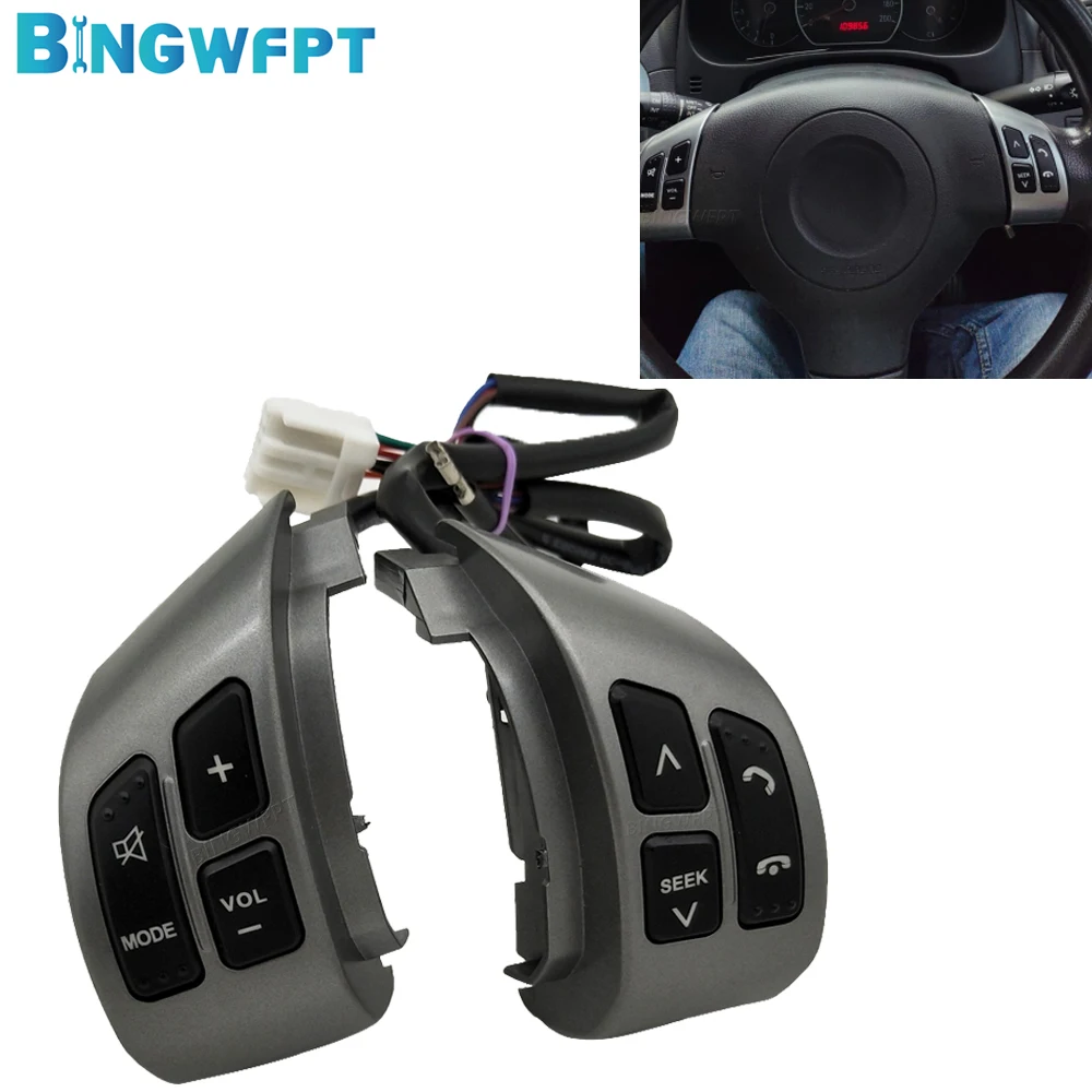 New Bluetooth Phone Media Control Button Switch For Suzuki SX4 Swift 2006-2013 Steering Wheel Button Switch Audio Volume