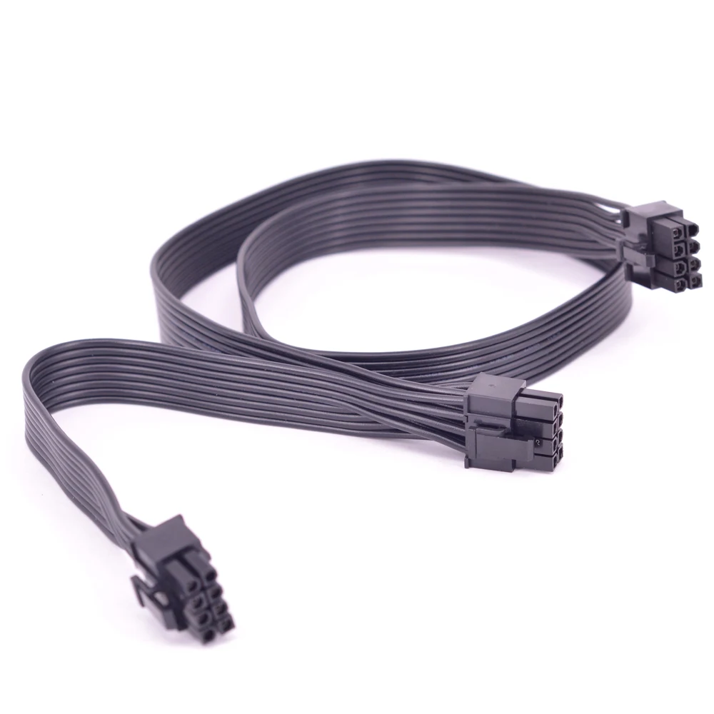 PCIe 8pin 2พอร์ต6 + 2Pin Power Supply การทำเหมืองแร่สายแบนสำหรับ Seasonic FOCUS PLUS Platinum PX series 850 750 650 550 W
