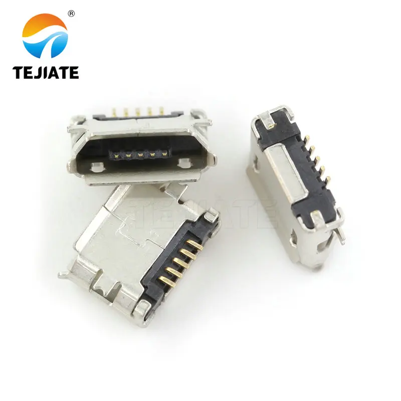 Bộ 50 Micro-USB Ổ Cắm MK5P Nữ-Ổ Cắm/Nam-Cắm Paster/Thẳng-Lắp Loại cắm Giao Diện