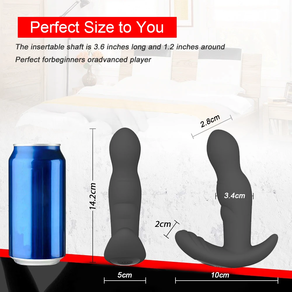 3 Speed Rotating +10 Speed Vibrating Male Prostate Massage Wireless Remote Anal Plug ButtPlug G-Spot Stimulate SM Gay Anal Toys