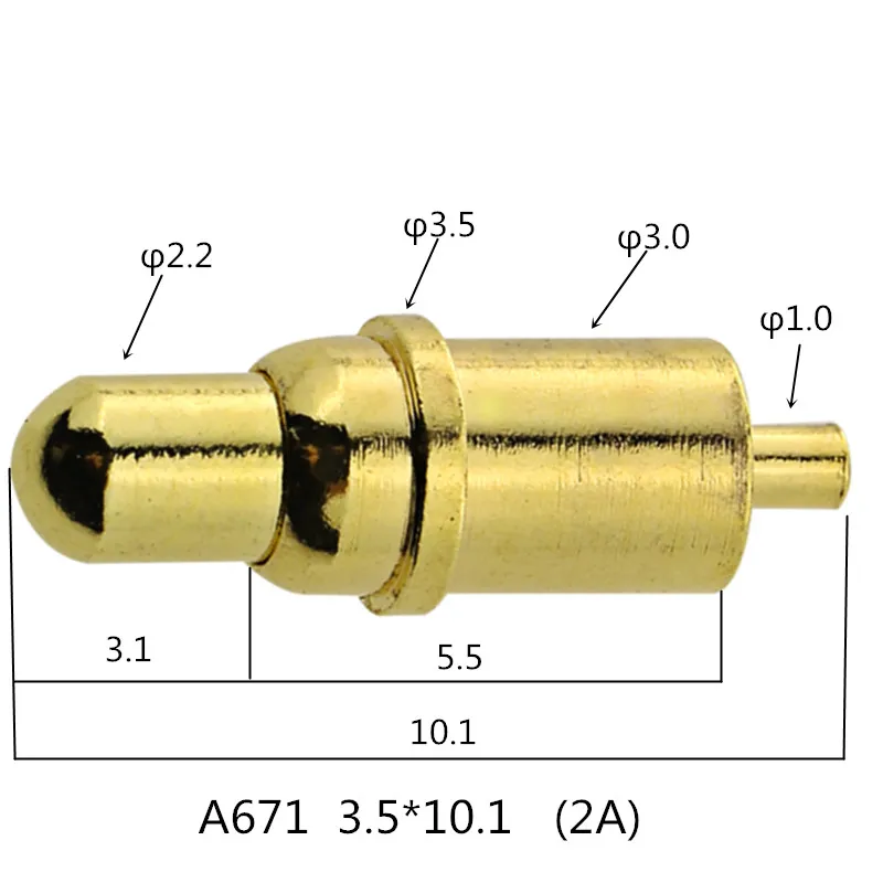 

Charging thimble high-current spring thimble PCB contact spring needle probe double-head PIN PIN positioning needle contact