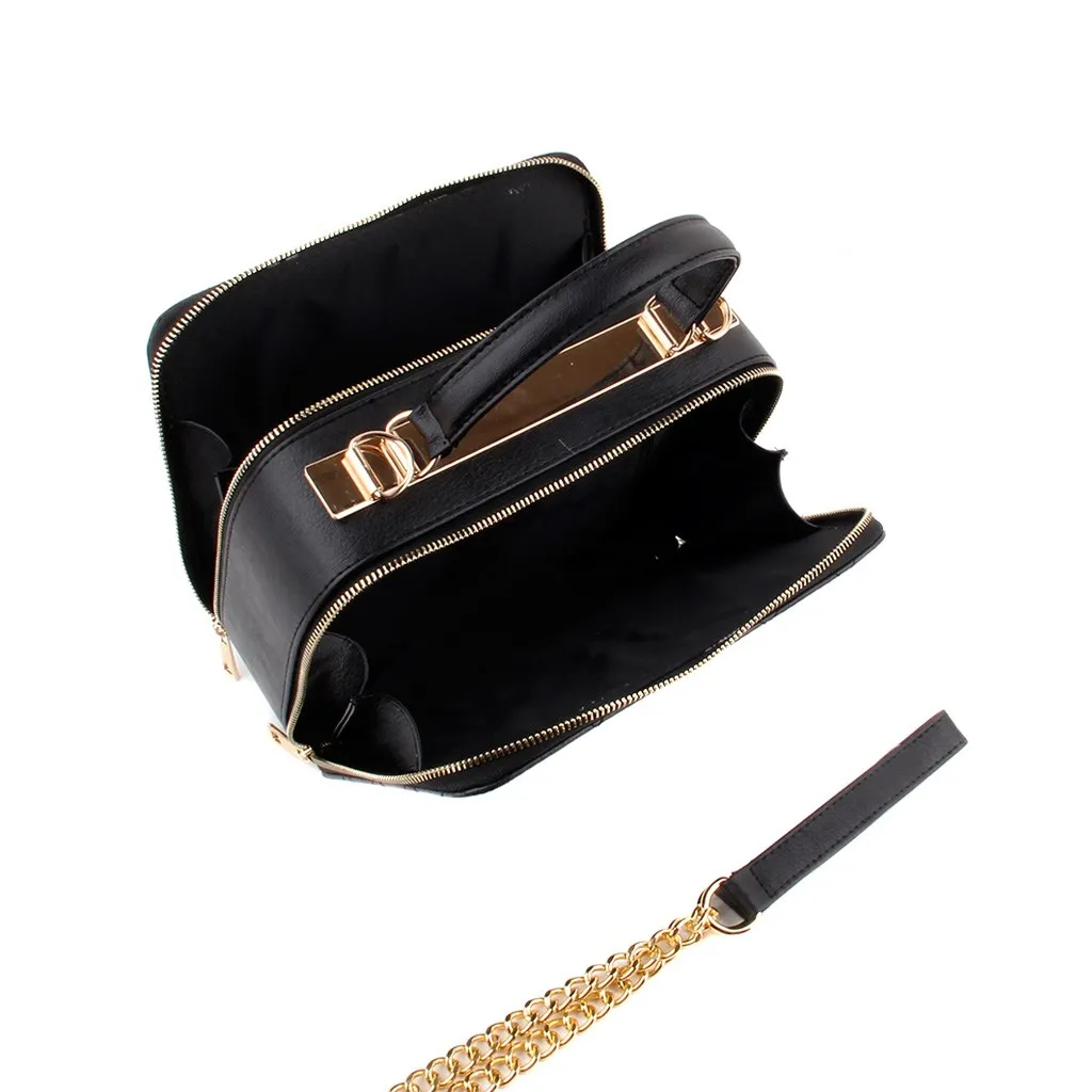 Bolso de hombro para mujer, de Color negro