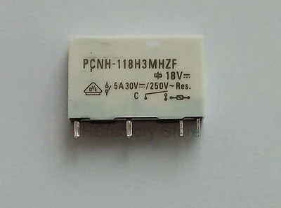 オリジナル10ピース/ロットリレーPCNH-118H3MHZF 18v 18VDCノーマルオープン4フィート5A plc PA1a 100% cischy卸売配布リスト