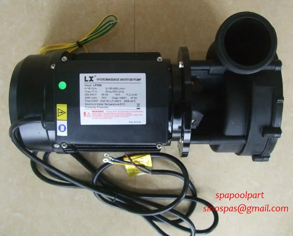 220-240V with 60Hz  RPM 3450 LX 3HP LP300 spa bathtub pump fit US Canada Japan Korea Saudi Arabia