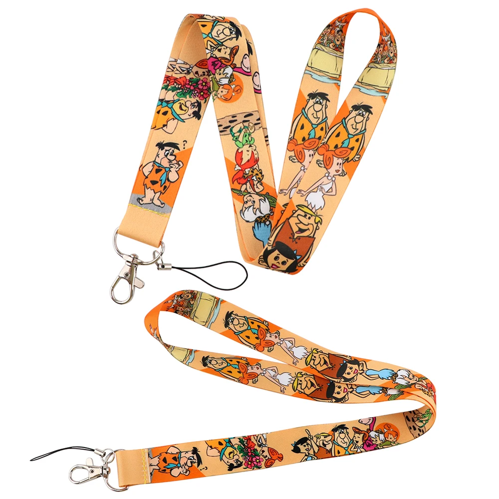 LX971 Funny Cartoons Family Lanyard Cell Phone Strap for Keys ID Badge Holder Card Holder Neck Strap Keychain Hang Rope Lariat