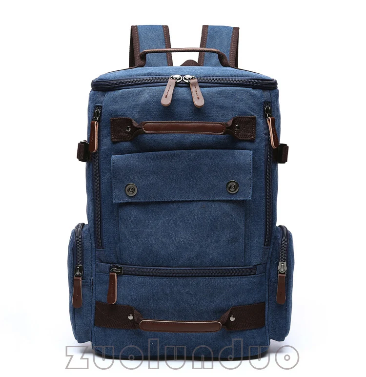 Männer Rucksack Vintage Leinwand Rucksack Schule Tasche männer Reisetaschen Große Kapazität Rucksack Laptop Rucksack Tasche Rucksack – Detail 8