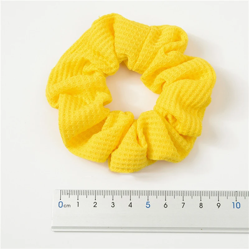 Neon Lady Hair Scrunchies Elastic Hair Bands Colorful Ponytail Holders Pink Yellow Bright Color Scrunchie Hair Ties Accessories