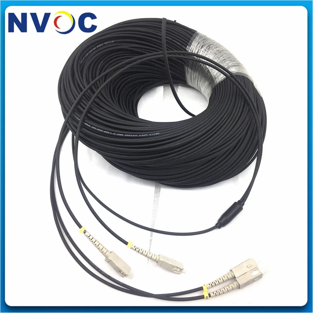 

2Core 50M LC/SC/ST/FC SM MM OM1 OM2 62.5/125 50/125 2C LC/UPC-LC/UPC SC-SC Outdoor Armored LSZH Fiber Optic Patch Cord Cable