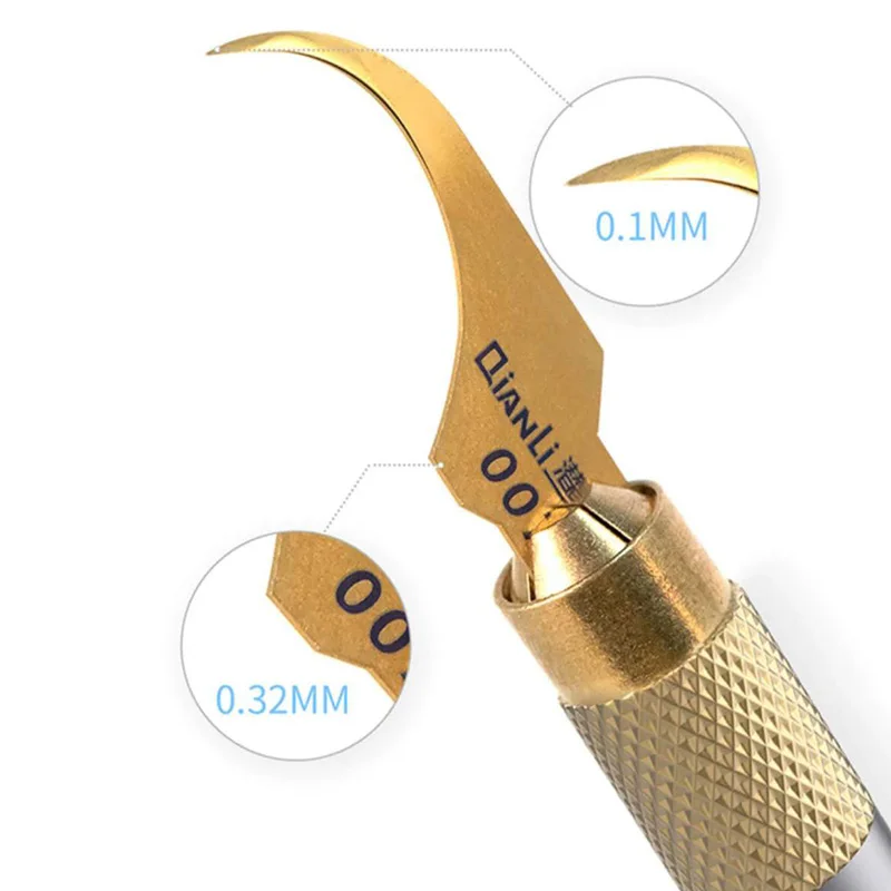 Qianli multifunzionale 007 008009Plus coltello per la rimozione della colla IC BGA NAND CPU Edge colla per la pulizia Scrapper per la riparazione della scheda madre del telefono