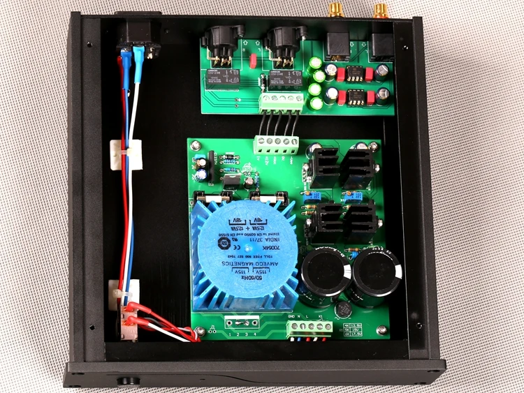 정밀 듀얼 채널 싱글엔드 밸런스 오디오 컨버터, RCA To XLR DRV134 변환기, 완성