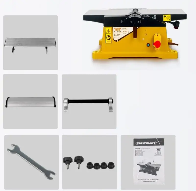 Multifunctional Woodworking Planer Table-Type Woodworking Planer Household Electric Bench Planer