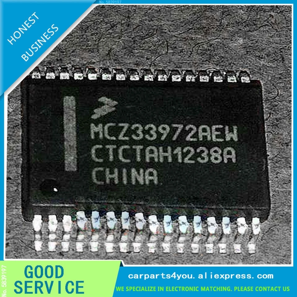 Best Quality 5pcs MCZ33972 MCZ33972AEW 33972 car ic chips for Kia SmartGo Golf 6 BCM chip computer board module turn signal chip