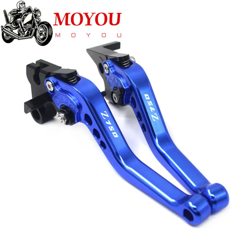 For KAWASAKI Z750 Z 750 2004 2005 2006 F14 K750 Motorcycle Accessories Aluminum Short Brake Clutch Levers LOGO Z750