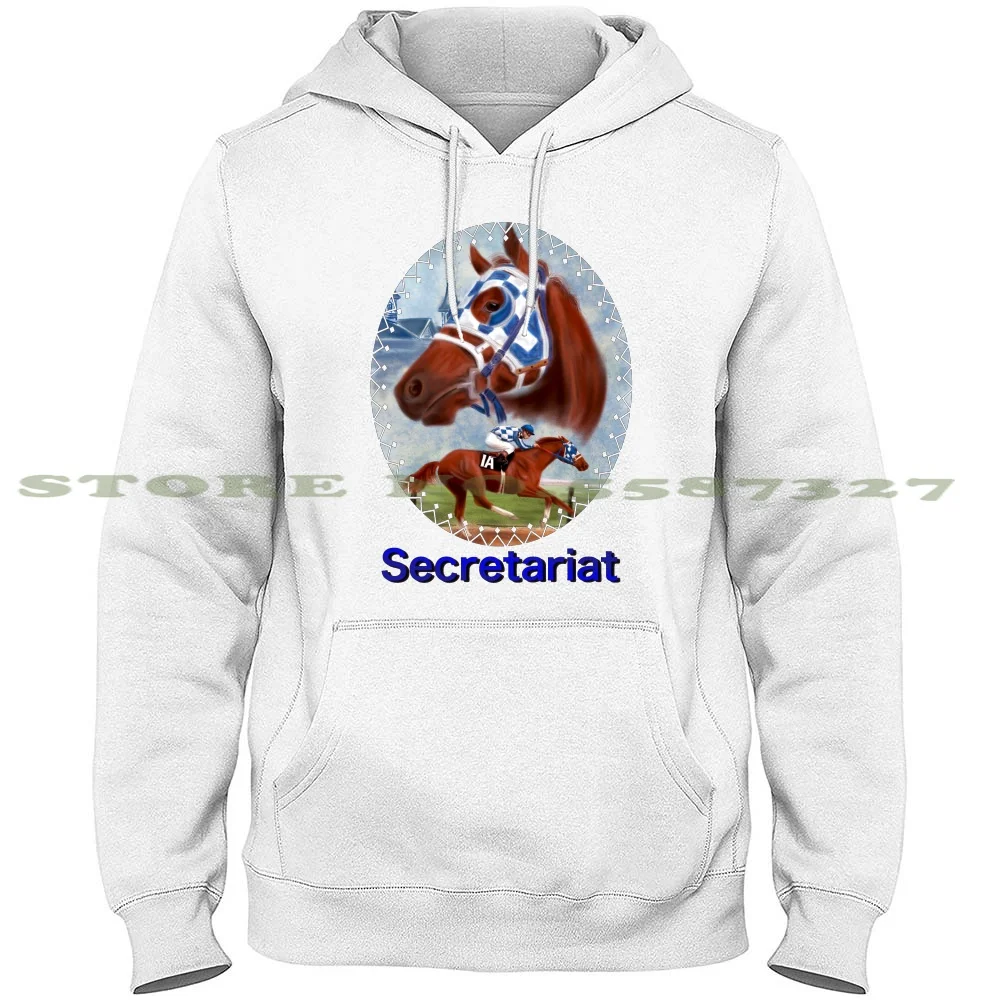 Secretariat Triple Crown Winner Hoodies Sweatshirt For Men Women Secretariat Racehorse Horse Equine Horse Racing Portrait Derby